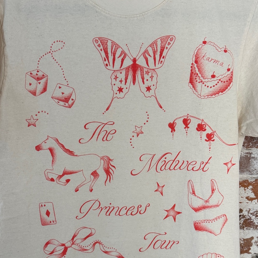 The Midwest Princess Tour Chappel Roan Concert Tee Everybody World Small - Picture 3 of 6